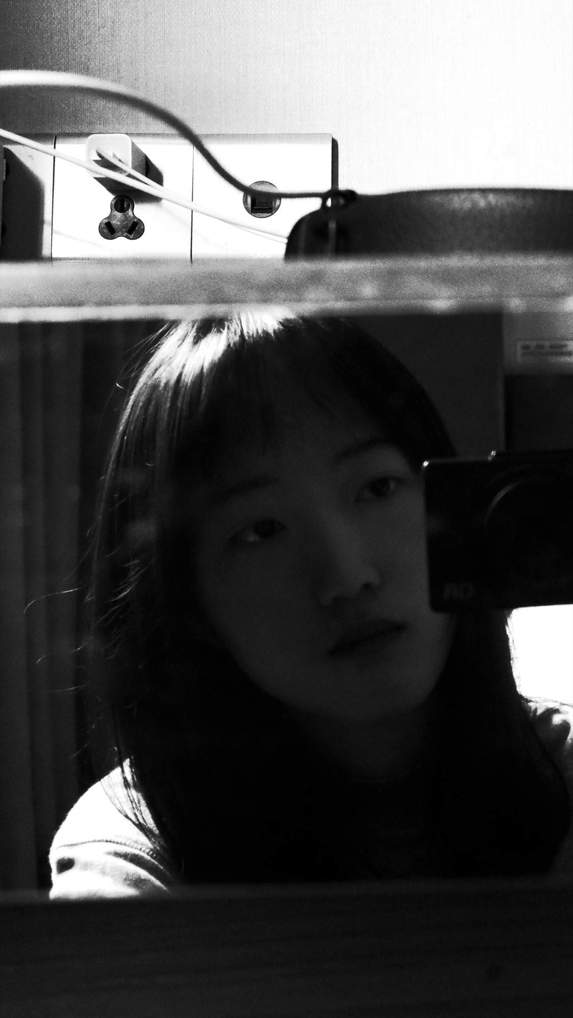 Yufan Ran self portrait in a mirror