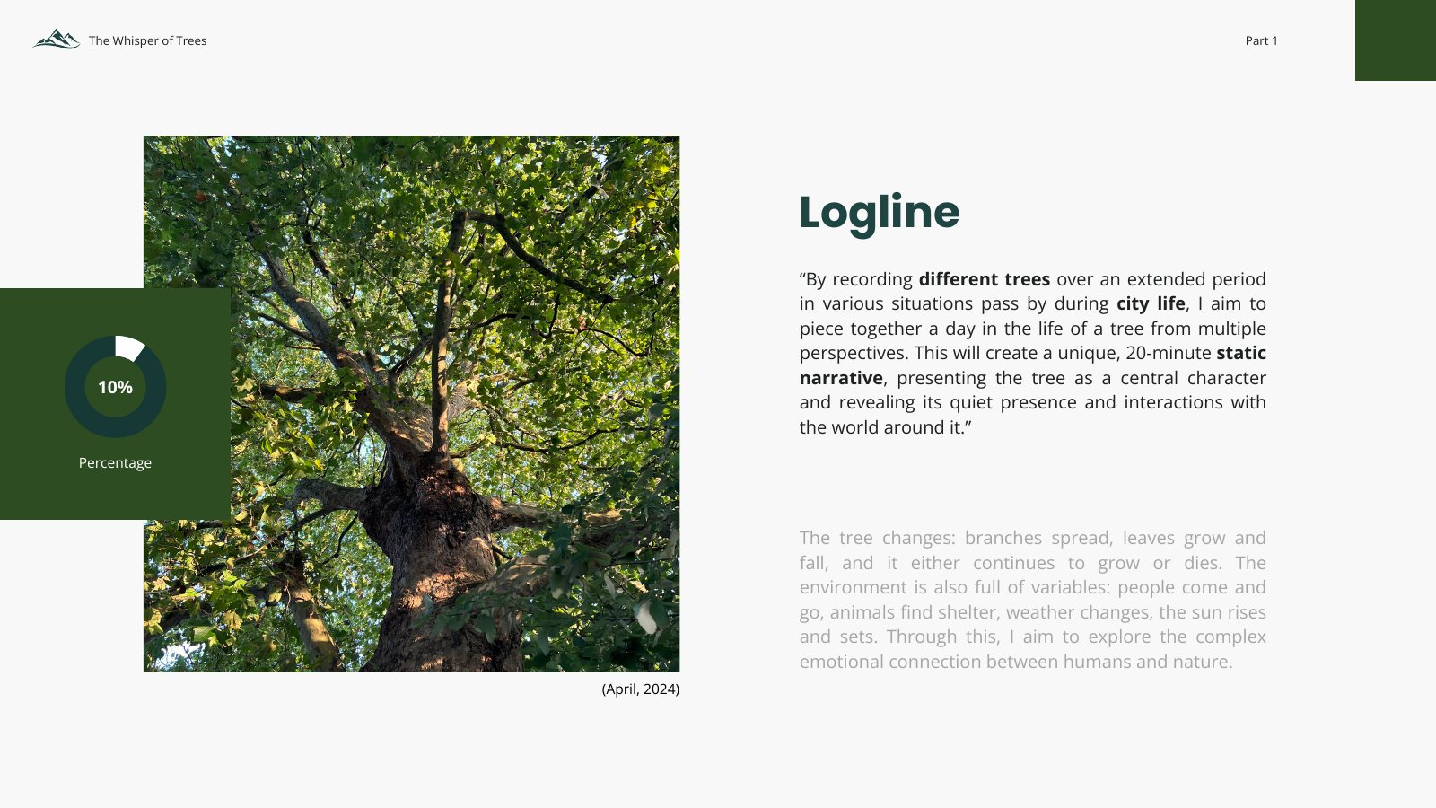 The Whisper of Trees documentary proposal — page 2